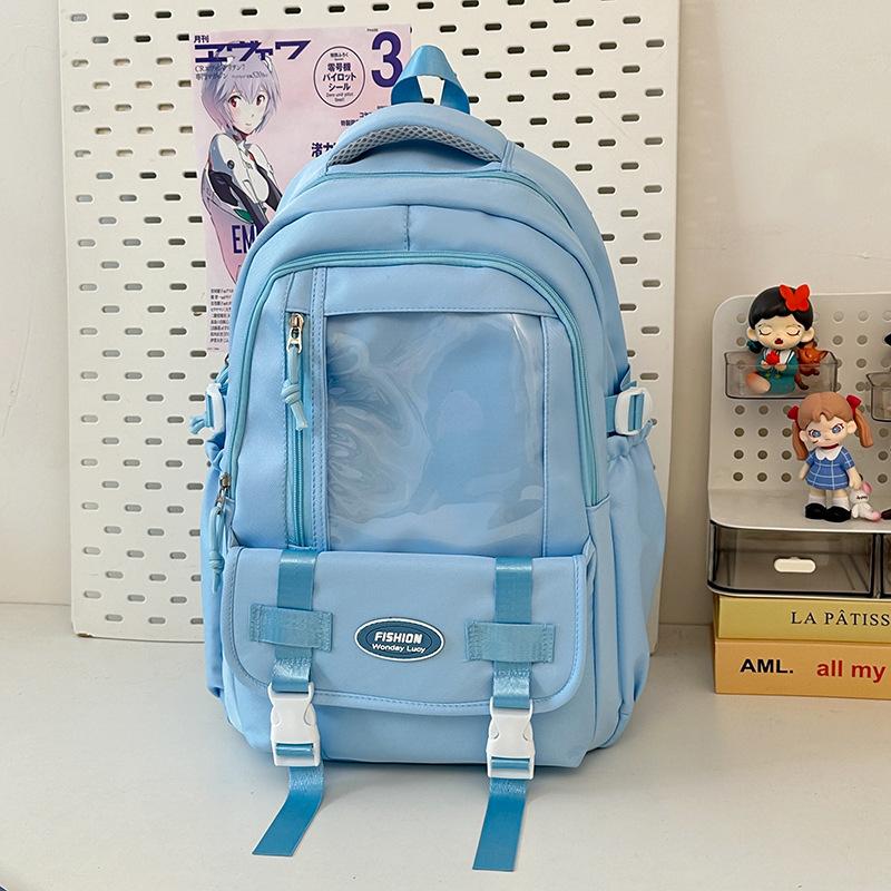 Schultasche Japanisch ins klein frisch Mädchen Rucksack vielseitig Rucksack süß transparent Schmerzbeutel hoher Wert Tasche für Grund- und Sekundarschule