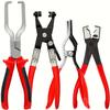 Professional Hose Clamp Pliers Set of 4 Fuel Line Disconnection and Removal Tool Kit for Auto Repair