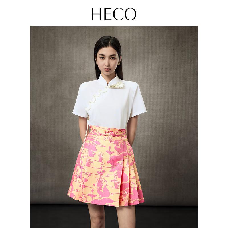 HECO Women s New Chinese Style Orchid Short Sleeve T-Shirt XL