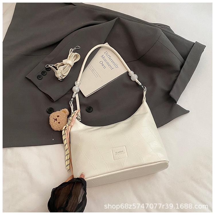 Large-capacity Crossbody Bag Women's 2025 New High-end Niche Light Luxury Shoulder Armpit Bag Casual Versatile Tote Bag