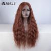 Noble Synthetic Lace Front Wig Long Wavy Ombre Blonde Wig Red Wigs Lace Part Synthetic Lace Wigs For Women Lace Front Wigs