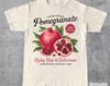 Retro Pomegranate Commercial Graphic Shirt, Vintage Pomegranate T-Shirt, Unisex Cotton Tee, Y2k Style T Shirt, Cool Gift For Him & Her