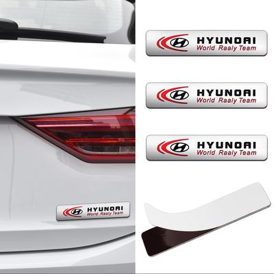 1/2PCS Car Styling Badge Auto Body Fender Decor Stickers Accessories For Hyundai GDI I10 I20 Accent Tucson Sonata Palisade Wagon