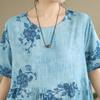 DIMANAF New 2026 Women Plus Size Spring Summer Casual Long Dress Floral Print Cotton Loose Oversize Maxi Beach Sundress