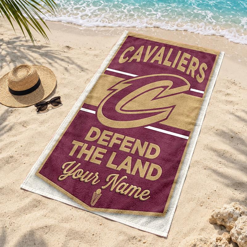 Cleveland Cavaliers Custom Name Beach Towels Also Serve As Bath Towels Summer Essential a Musthave for the Outdoors the Beach and the Pool