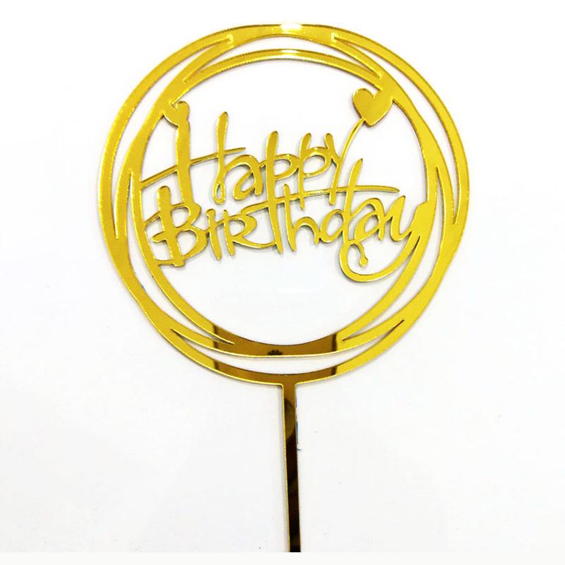 Happy Birthday Topper Cake Cupcake Toppers Cakes Kids Baby Shower Party Decoration