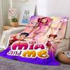 Mia and Me Print Flannel Blanket High Quality Warm Comfortable Cover for All Seasons Perfect for Gifts Home Decor