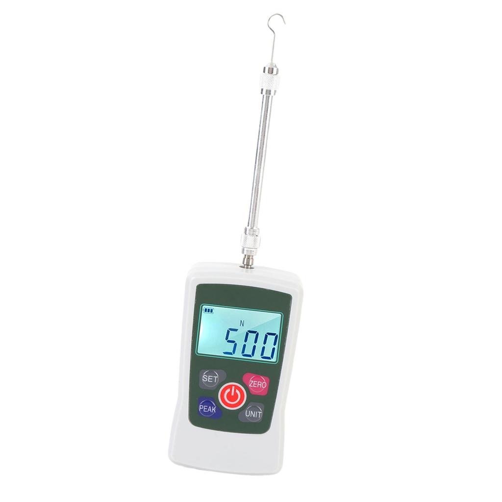 50N Digitales Kraftmessgerät Handheld Zug-Druck-Kraftmesser 3 Modi 4 Einheiten Hintergrundbeleuchteter Bildschirm Automatisch