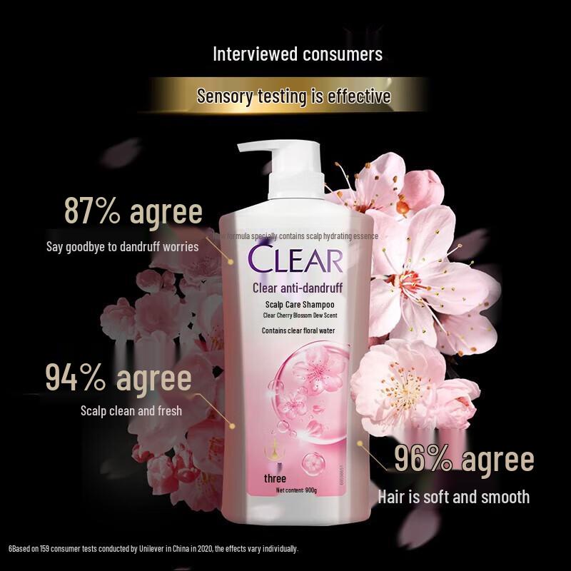 CLEAR Anti-Dandruff Cherry Blossom Refreshing Shampoo
