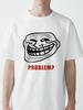 TROLLFACE MEME RAGE Funny Comic Book TROLL Joke INTERNET Men Women TShirts Summer Funny Graffiti Casual Street Short Tees