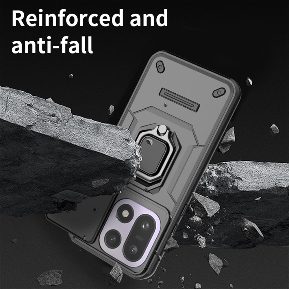 For OnePlus 15 5G Case PC + TPU Kickstand Phone Protector with Lens Cover