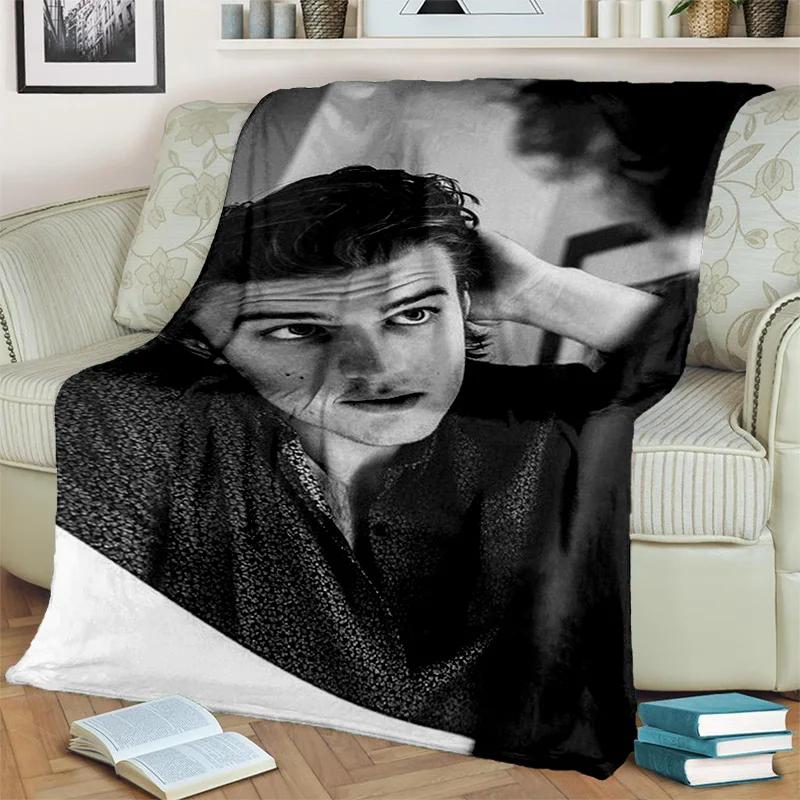 Joe Keery Actor 3D Printing HD Blanket,Soft Throw Blanket for Home Bedroom Bed Sofa Picnic Travel Office Rest Cover Blanket Kids