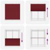 Burgundy Red Pleated Blind 120X100 Cm Fabric Width