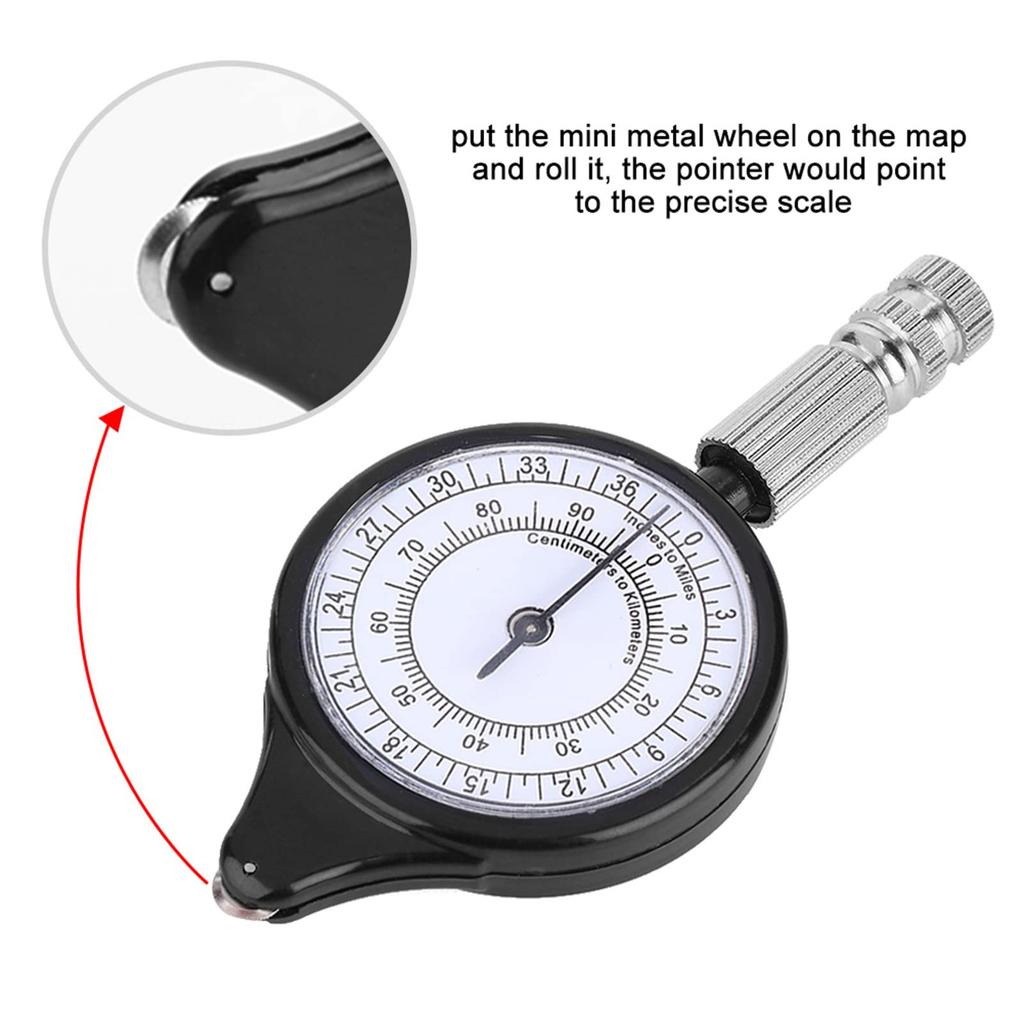 Digital Map Distance Measuring Mapping Map Distance Measuring Curvature Curve Meter for and Hiking Tool, Calculator, Tool, Wear-Resistant Tool, Meter,