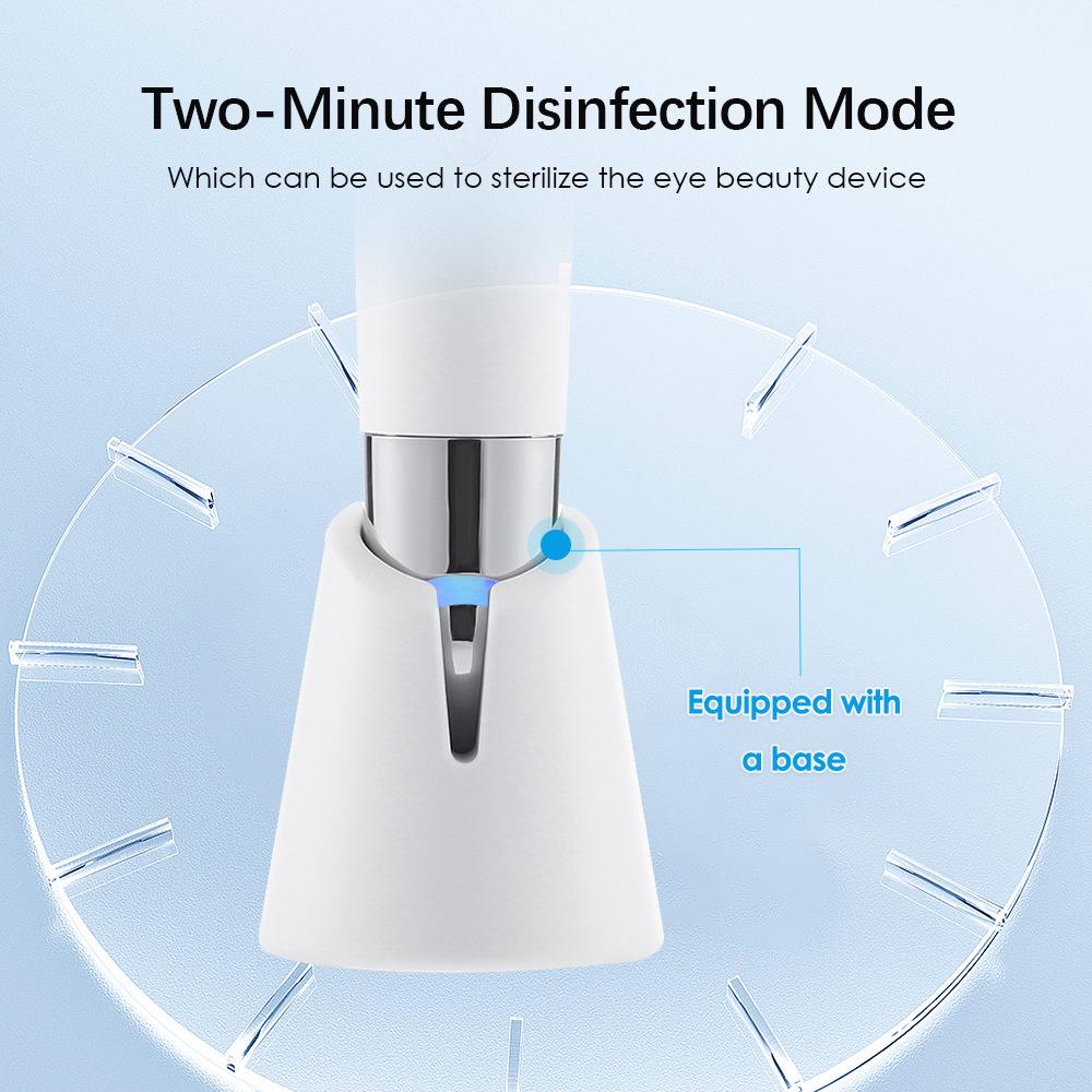 Electric Heated Eye Massager with Microcurrent – Reduces Eye Lines, Enhances Eye Cream Absorption, and Provides Disinfection