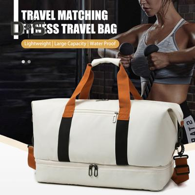 Travel Bag Dry And Wet Separation Storage Expandable Compartment Large Capacity Adjustable Strap Carry-on Duffel Gym Beach Business Package Bag