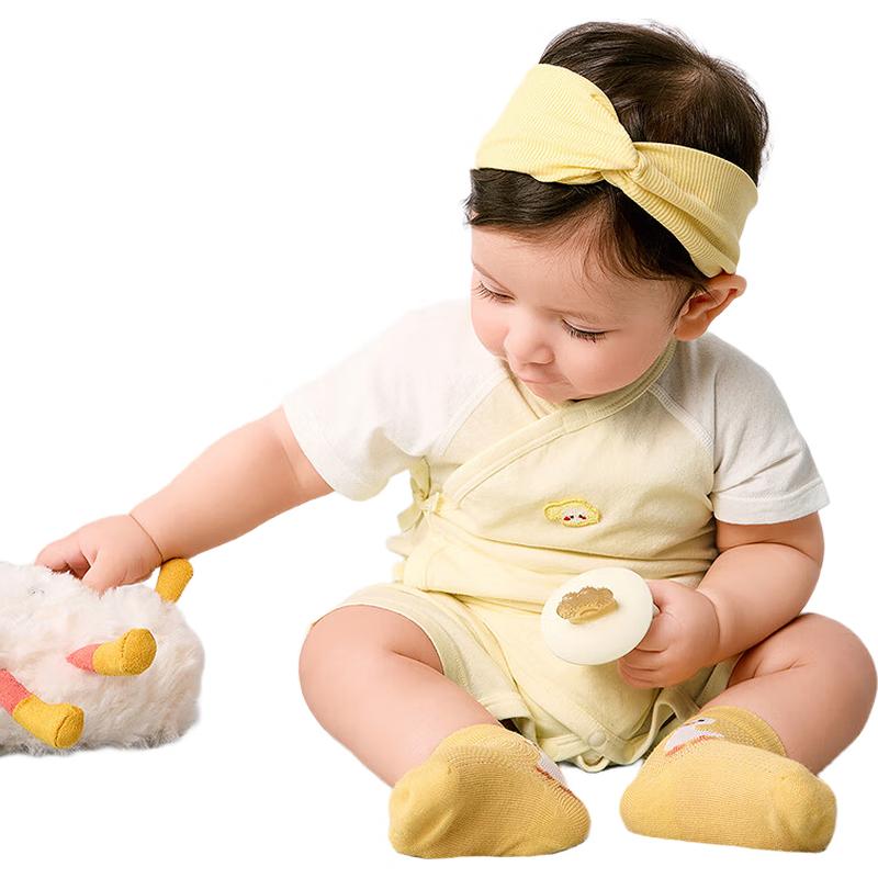 Balabala Newborn Baby Short Sleeve Cotton Romper Jumpsuit 2-Pack 73