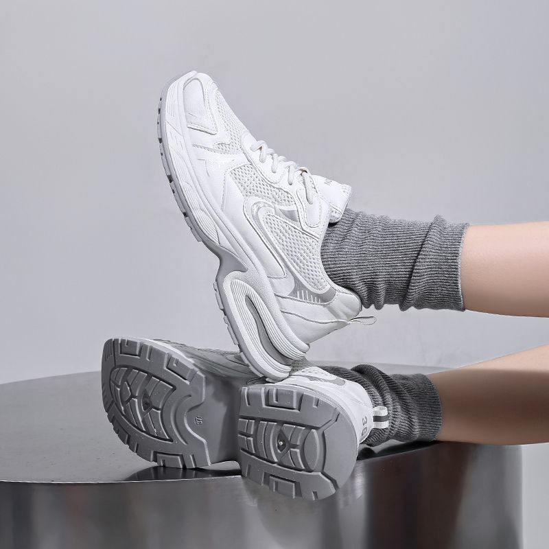 Lady Fitness Damen Atmungsaktive Sneaker Frau Freizeitschuhe Dämpfung Weiblich Bequem Low Top Socken-Sneaker Rutschfest Laufschuh