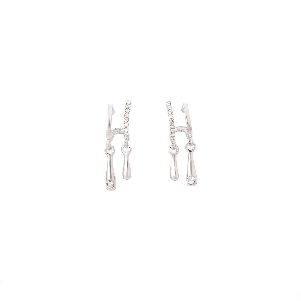 Simple Water Drop Diamond-Set Small Earrings, Smart And Exquisite Design, Stud Earrings, Temperament, And Advanced Earrings.