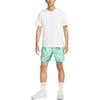 Nike Plant Print Drawstring Mid-Waist Casual Shorts Men Bottoms Emerald-Green FQ0350-349