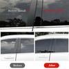 8Piece Car Window Door Column B C Pillar Post Cover Trim Replacement Parts Accessories For Bmw X5 E53 2000-2006 Black Pc Sticker
