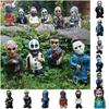 Gnome Horror Zombie Garden Statue Halloween Outdoor Terrace Lawn Decoration