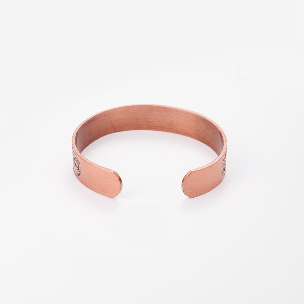 Retro Red Copper Magnetic Bracelet Bangle with Flying Eagle Design - Men's Jewelry