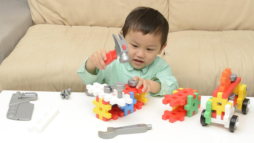 Gakken New Block Tool Set 22 Types 80 Parts 83146