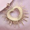 5pcs Metal Heart Pendant 3D Smooth Love Sun Stainless Steel Charms For Jewelry Making Bulk Women/Men Pendants Handmade Bracelets