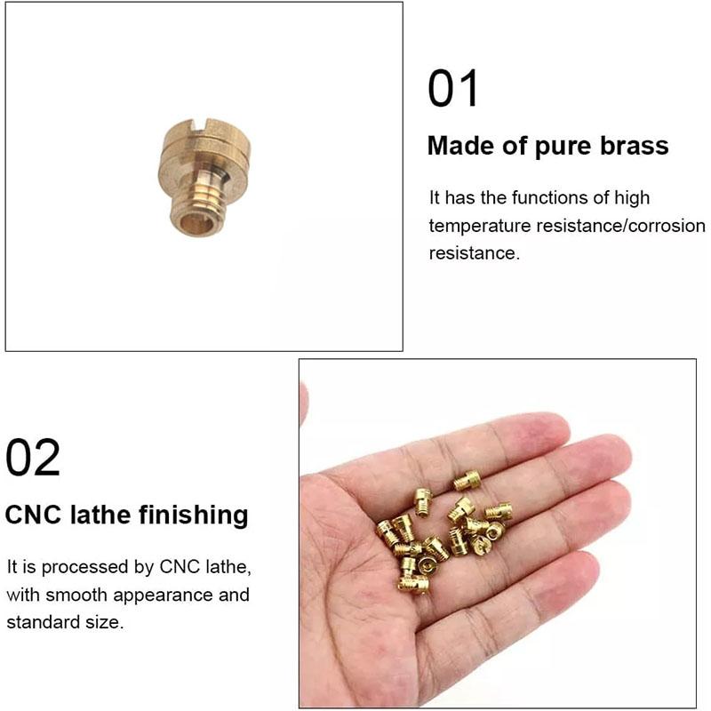 10pcs Main Jet M6 6mm #50-182 For Dellorto Carburetor PHNL/PHVA/PHBH/PHBL/PHBN/PHVB/PHBG Carb Injector Nozzle