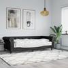 VidaXL Daybed with Mattress Black 90x200 Cm Faux Leather 3197719