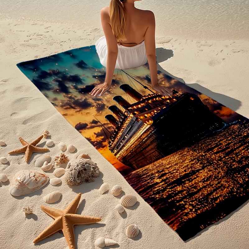 Titanic Fashion Beach Towel: Ideal for Summer Adventures Soft, Absorbent and Quick Drying Suitable for Swimming and Bathing