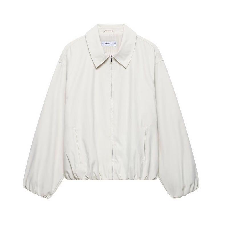 

Jnleaog Осень Новая Женская Одежда Модный Стиль Стильная Мода Пилотская Верхняя Одежда 4341726 White L