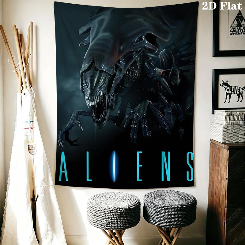 Alien Pattern Home Decor Tapestry, Wall Hanging, Decorative RV Wall Cloth.SGT0917496
