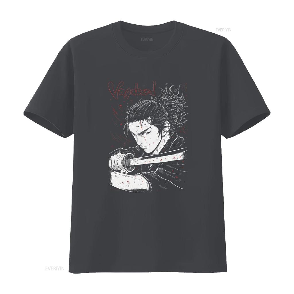 Vagabond Musashi Miyamoto Matahachi Honiden New Top T Shirt Vintage Washed Unisex Stylish Comfortable Stretched Versatile