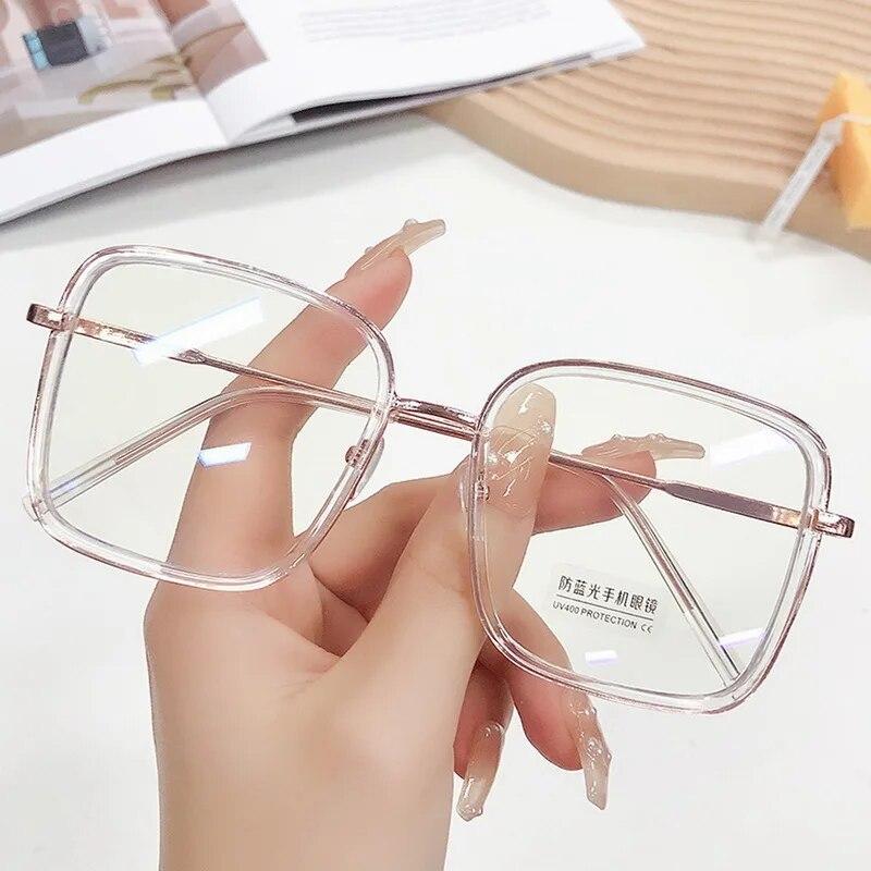 

Новые большие квадратные очки с защитой от синего света, женские леопардовые компьютерные очки, прозрачные оптические очки для очков