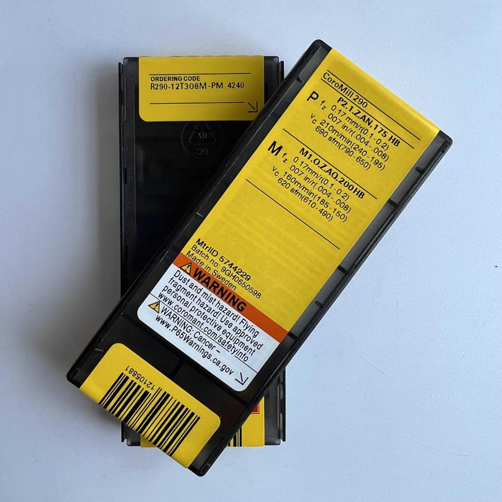 Original Sandvik / R290-12T308M-PM 4240  / CNC Lathe Carbide Blade 10 Pcs