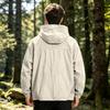 Men's Lightweight Sun Protection Jacket Breathable Outdoor Skin Coat with Hood Full Zip Front and Multiple Pockets for Sports and Casual Wear