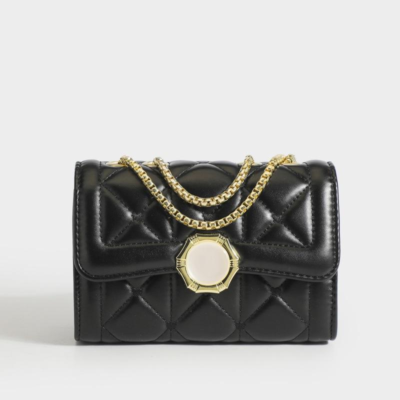 

Женская сумка через плечо с цепочкой Сумка-мессенджер через плечо Сумка Xiaoxiangfeng Сумка с вышивкой чёрный