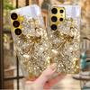 Shiny Gold Phoenix Electroplated Golden Phone Case For Samsung S25 Ultra S21 S22 FE S23 Plus S24 S20 S26 Note 10 10+ 20 Cover