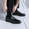 Men's Plus Size Leather Loafers: Versatile British Slip-On Shoes for Business, Formal Wear, Weddings, and Grooms