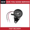 Universal Motorcycle Black Shell Dual Tachometer Odometer Speedometer Gauge New