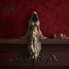 Feminin Gotisk Skulptur Dödsgudinna Figur, Eterisk Huvförsedd Figur Skulptur, Mörk Flödande Klänning Staty Fantasy Samlarobjekt för Skrivbord Bokhylla