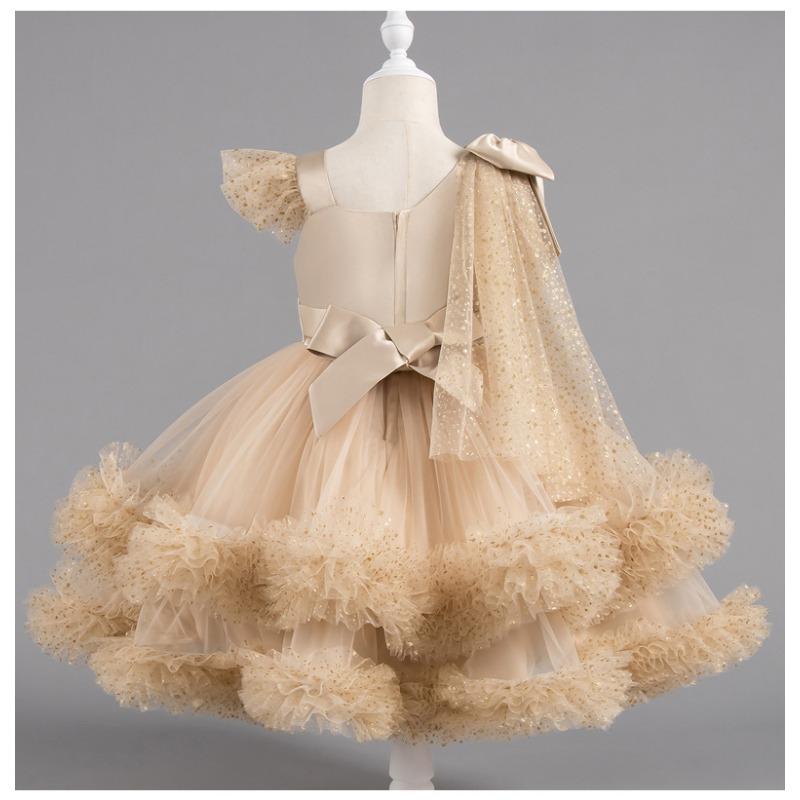 Little Girls Puffy Tulle Princess Dress Birthday Party Formal Dress