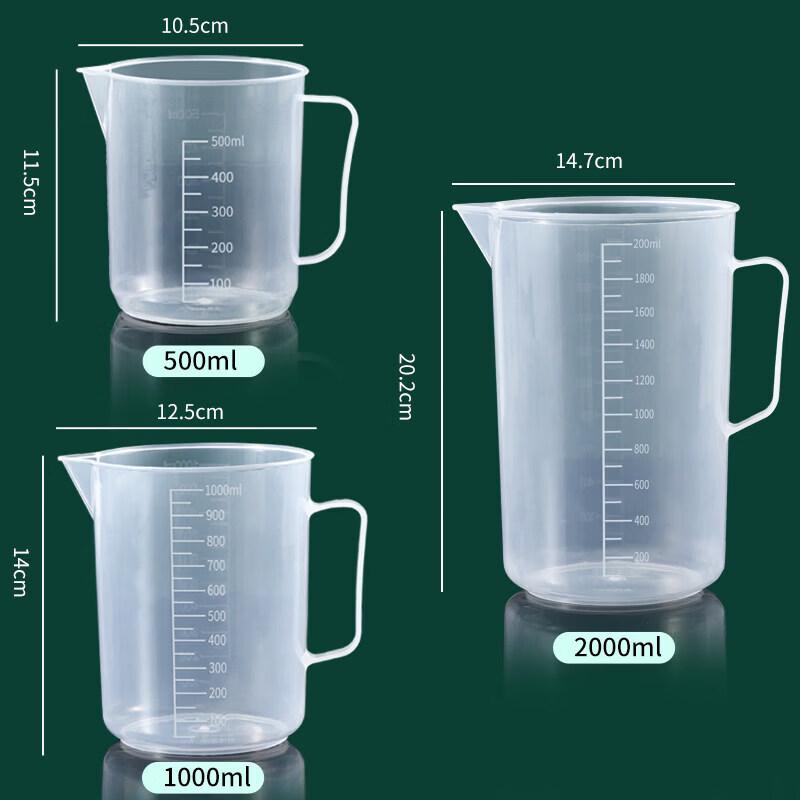 ZISIZ Graduated Plastic Measuring Cup