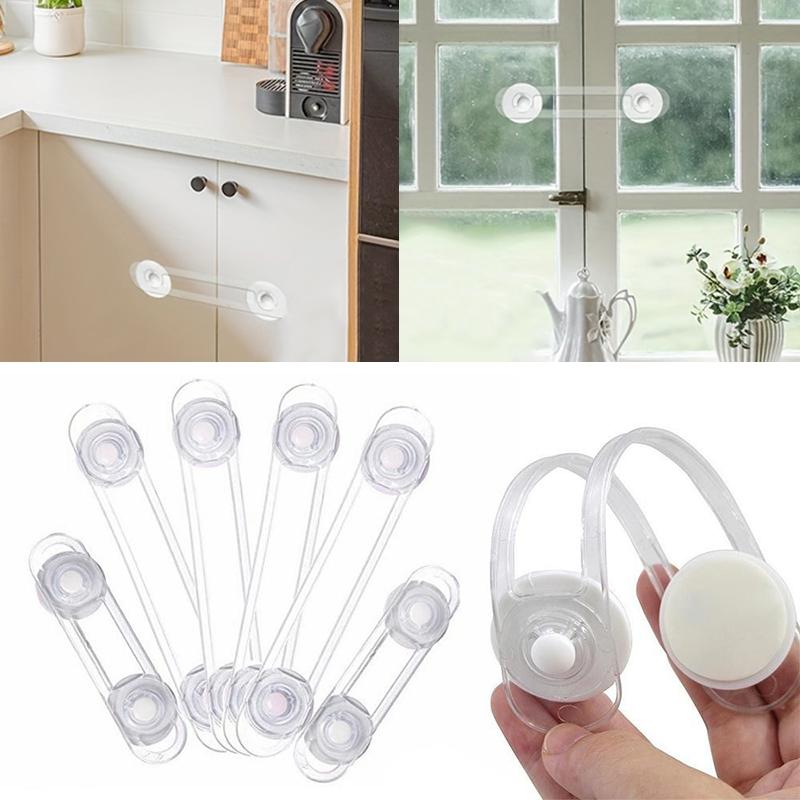 4PC Anti-Pinch Door Lock for Kids Child Safety Lock Baby Proofing Safety Locks Household Childproofing Essentials 16.5/11cm