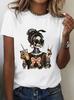 Unisexs Halloween Skeleton Graphic Print Tshirt Skull Printed Short Sleeve T Shirt Clothing Top Tee Summer Ladies Girls Shirt