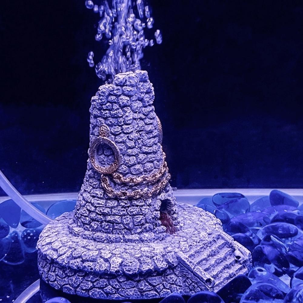 Creative Chimney Aquarium Bubbler Simulation Fish Shelter Hiding Spots Landscaping