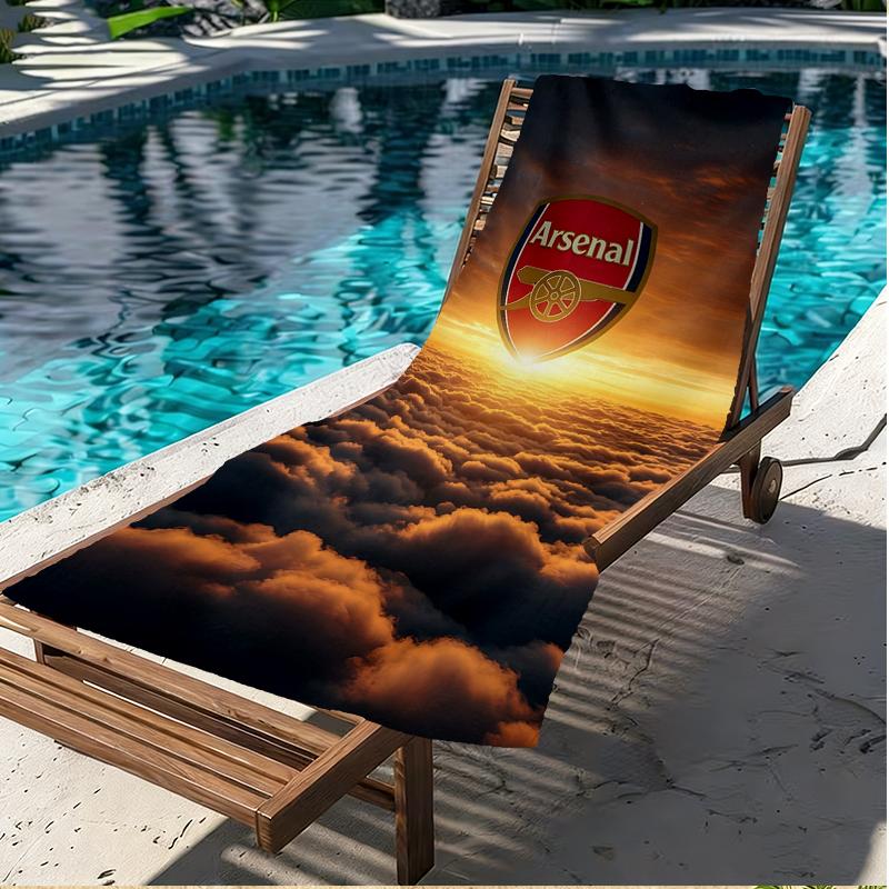 Football Team Print Beach Towel, Versatile Lightweight Absorbent Beach Towel for Pool Surf Yoga Bathroom, Perfect Birthday Holiday Gift