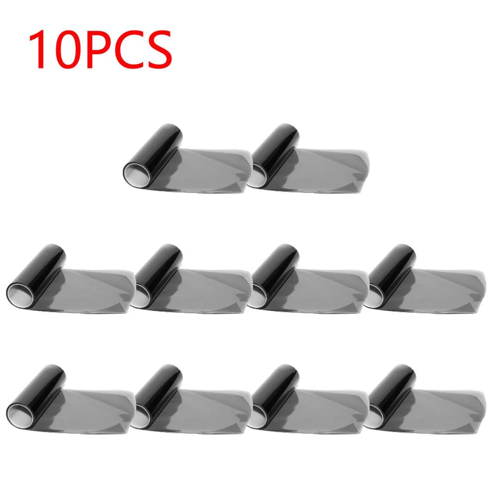 1-10Pcs Car Light Film Car Headlight Fog Light Taillight Smoke Black Vinyl Tint Film Self-Adhesive Auto Vinyl Sticker Car Decor